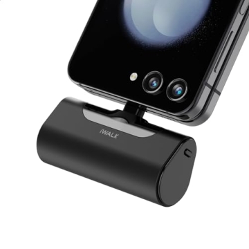 iWALK Small USB-C Portable Charger, 4500mAh Power Bank for iPhone 16, Google Pixel and More!