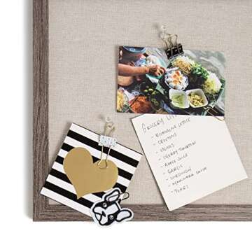 U Brands Classic Clips Set - Stylish Office Supplies, 80 Count in Black, White & Gold