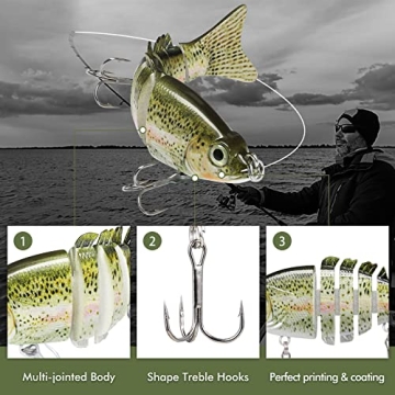 TRUSCEND Fishing Lures for Bass and Trout Fishing