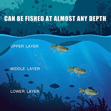 TRUSCEND Fishing Lures for Bass and Trout Fishing