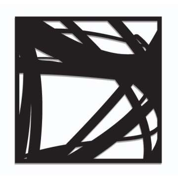 Hikate 1960 | 3 Individual Abstract Metal Wall Art - Home Décor Living Room Office Dining Aluminum Composite Modern Design Sculpture Ready to Hang for Outdoors and Indoors (20" x 60" in.)