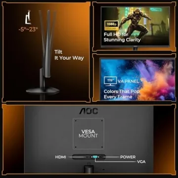 AOC 22B30HM2 21.5" Gaming Monitor 100Hz Full HD Display
