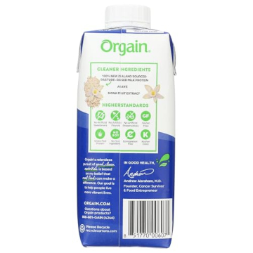 Orgain Vanilla Bean Protein Shake - Nutrient-Packed Drink