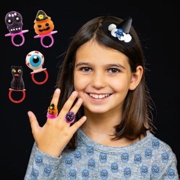 Fruidles Halloween Candy Rings, Individually Wrapped Fun