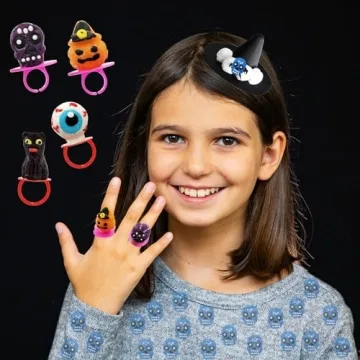 Fruidles Halloween Candy Rings, Individually Wrapped Fun