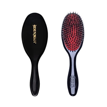 Denman Cushion Hair Brush (Small) - Detangling and Grooming Tool for All Hair Types