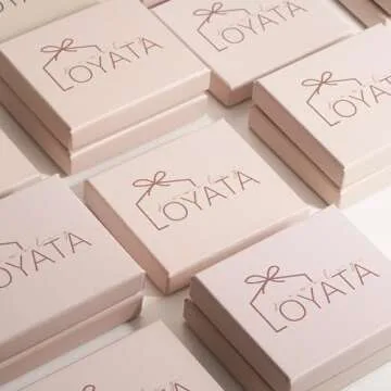 LOYATA 14K Gold Plated Geometric Ear Jacket Earrings