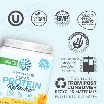 Sunwarrior Clear Protein Powder - Vegan Hydration Supplement