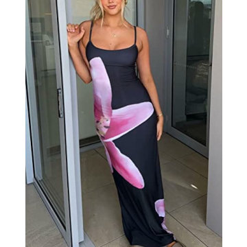 Women Floral Print Maxi Dress - Stylish and Comfortable Summer Wear