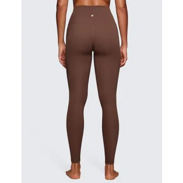 CRZ YOGA Butterluxe High Waisted Lounge Legging 28'' - Workout Leggings for Women Buttery Soft Yoga Pants Coffee Brown Small