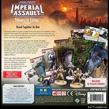 Star Wars Imperial Assault Board Game Tyrants of Lothal Expansion - Epic Mini-Campaign for Ages 14+ ...