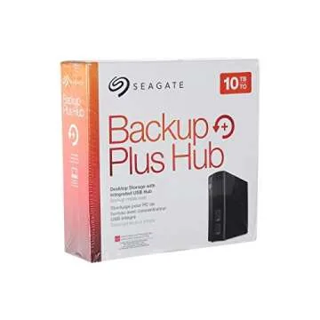 Seagate STEL10000400 Backup Plus Hub 10TB External Hard Drive Desktop HDD – USB 3.0, for Computer Desktop Workstation PC Laptop Mac, 2 USB Ports 2 Months Adobe CC Photography