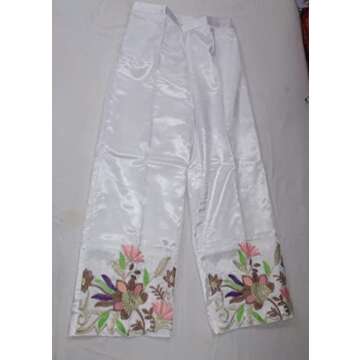 white Georgette Long & Straight muslim Zari & Sequin Embroidery pakistani Salwar kameez Muslim suit 1549 (s) (2xl)