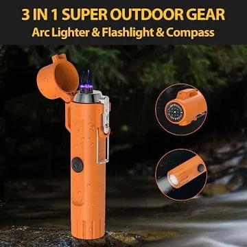 CAREVER 3-in-1 LED Lighter for Outdoor Adventures