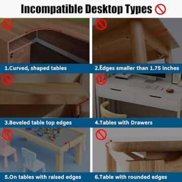 Computer Arm Rest for Desk, 180° Adjustable Rotating Desk Extender Tray, 90° Foldable Elbow Arm Support, Ergonomic Desk Arm Wrist Rest Shelf for Home and Office