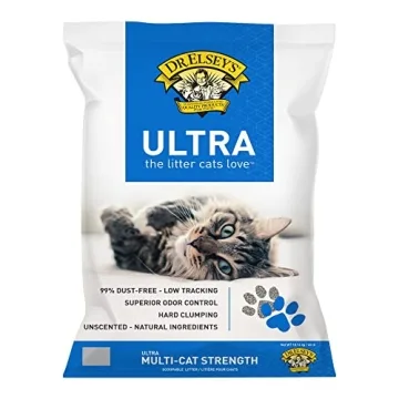 Dr. Elsey's Cat Litter - Premium Unscented Cat Litter w/ Natural Ingredients - Low Dust Superior Odo...