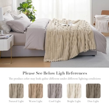 Luxurious Amélie Faux Fur Throw Blanket for Ultimate Comfort