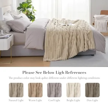 Luxurious Amélie Faux Fur Throw Blanket for Ultimate Comfort