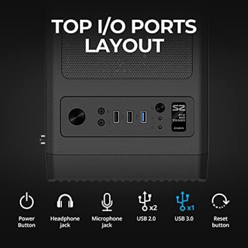 Zalman - S2 - ATX Mid-Tower PC Case - Full Acrylic Side Panel - Mesh Front Panel - 3x Case Fan 120mm Pre-Installed, Black