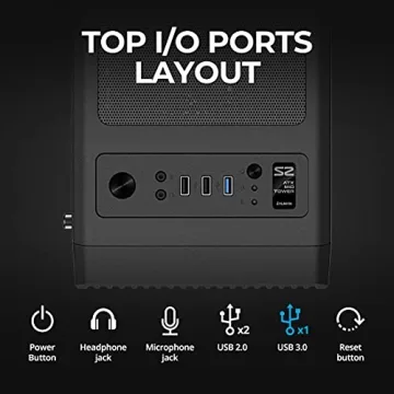 Zalman - S2 - ATX Mid-Tower PC Case - Full Acrylic Side Panel - Mesh Front Panel - 3x Case Fan 120mm Pre-Installed, Black