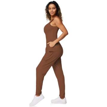 Casei Women's Casual Jumpsuit with Pockets