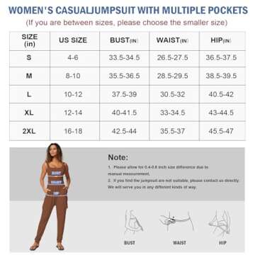 Casei Women's Casual Jumpsuit with Pockets