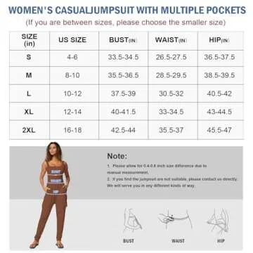 Casei Women's Casual Jumpsuit with Pockets