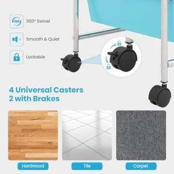 Giantex 15-Drawer Rolling Organizer Cart for Storage