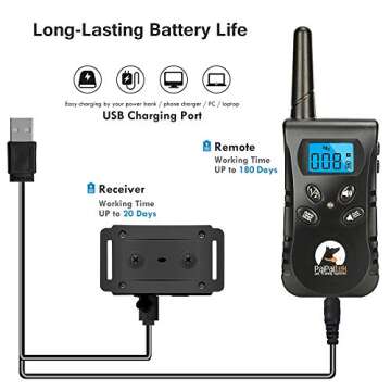 PaiPaitek No Shock Dog Training Collar with Remote 16400ft Range, Dog Vibration Collar with Controller Waterproof & Rechargeable, Vibration Collar for Deaf Small Dogs - No Prongs and No Shock