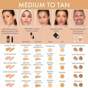 HUDA BEAUTY #FauxFilter Skin Finish Buildable Coverage Foundation Stick 330N Butter Pecan