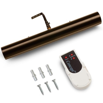 Concepdesigns Dimmable Wireless Picture Light - 18 Inches, Matte Black