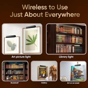 Dimmable Picture Light Battery Operated with Remote Control