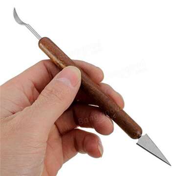 Pink Lizard 6pcs Assorted Polymer Clay Pottery Ceramics Sculpting Carving Tools Craft