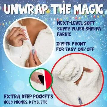 Funziez! Sherpa Onesie for Adults - Cozy Animal Costume