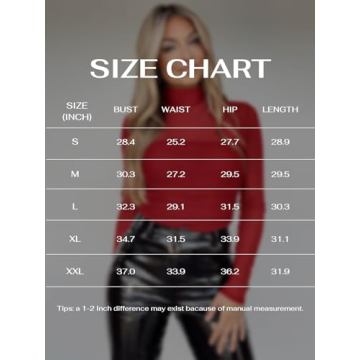 REORIA Women’s Mock Turtle Neck Bodysuit Stylish & Chic