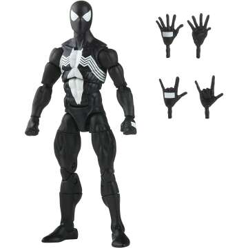 Spider-Man Marvel Legends 6-Inch Symbiote Action Figure with 4 Accessories