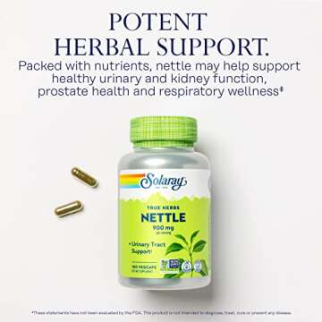 Solaray Nettle Leaf 450mg for Kidney and Prostate Health