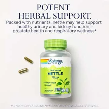 Solaray Nettle Leaf 450mg for Kidney and Prostate Health