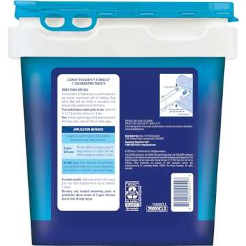 Clorox® Pool&Spa™ XtraBlue 1” Swimming Pool Chlorinating Tablets, Kills Bacteria & Stops Algae,...