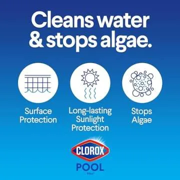 Clorox® Pool&Spa™ XtraBlue 1” Swimming Pool Chlorinating Tablets, Kills Bacteria & Stops Algae, Perfect for Small Pools (5 LB)