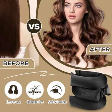 FSLHCY Heatless Hair Curlers for Gorgeous Overnight Curls