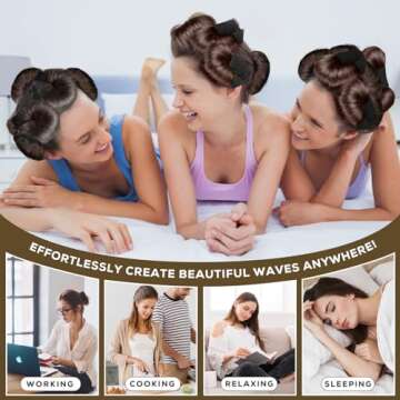 FSLHCY Heatless Hair Curlers for Gorgeous Overnight Curls