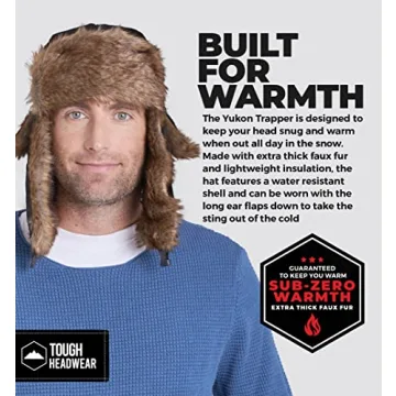 Tough Headwear Winter Trapper Hat Perfect for Cold Weather