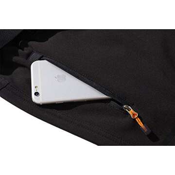 BenBoy Women's Outdoor Waterproof Windproof Fleece Slim Cargo Snow Ski Hiking Pants,Black Medium