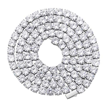 OYOGAA 5MM Tennis Necklace - Elegant Gift for All