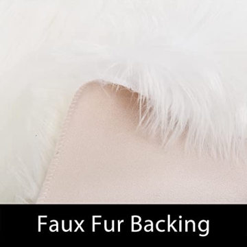 Latepis Faux Fur Rug - Luxury Fluffy Sheepskin Design