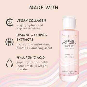 Pacifica Beauty Vegan Collagen Hydrating Milk Tonic, Skincare, Water Essence, Alcohol Free, Hydratin...