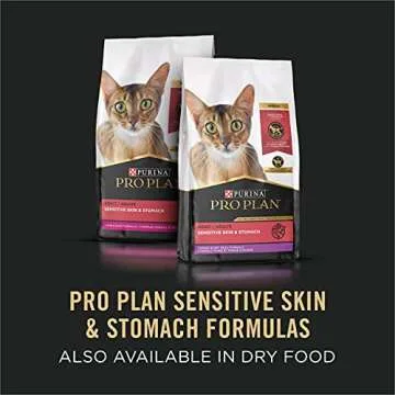 Purina Pro Plan Sensitive Skin and Sensitive Stomach Cat Food Wet Pate, Grain Free Chicken Entree - (Pack of 24) 3 oz. Cans