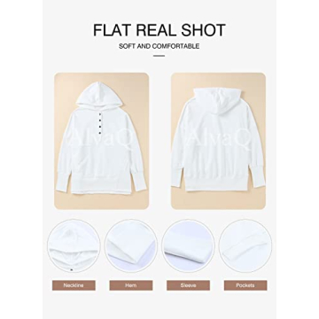 Shop AlvaQ Oversize Button Down Sweatshirt for Ultimate Comfort