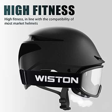 WISTON Ski Goggles - OTG Snow/Snowboard Goggles with UV Protection